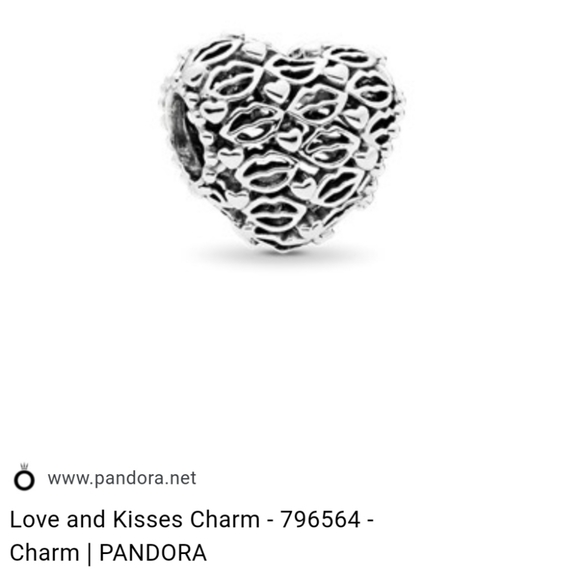Pandora Jewelry - Auth. Pandora Love and Kisses Charm. Valentine's 2018 collection